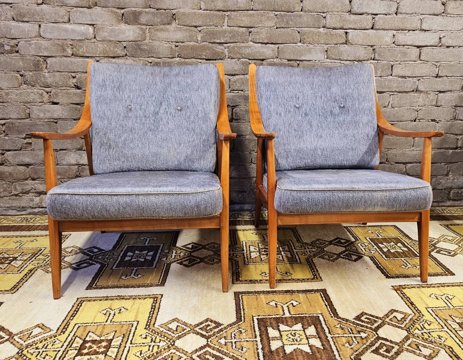 Pair of Scandinavian armchairs, 1960