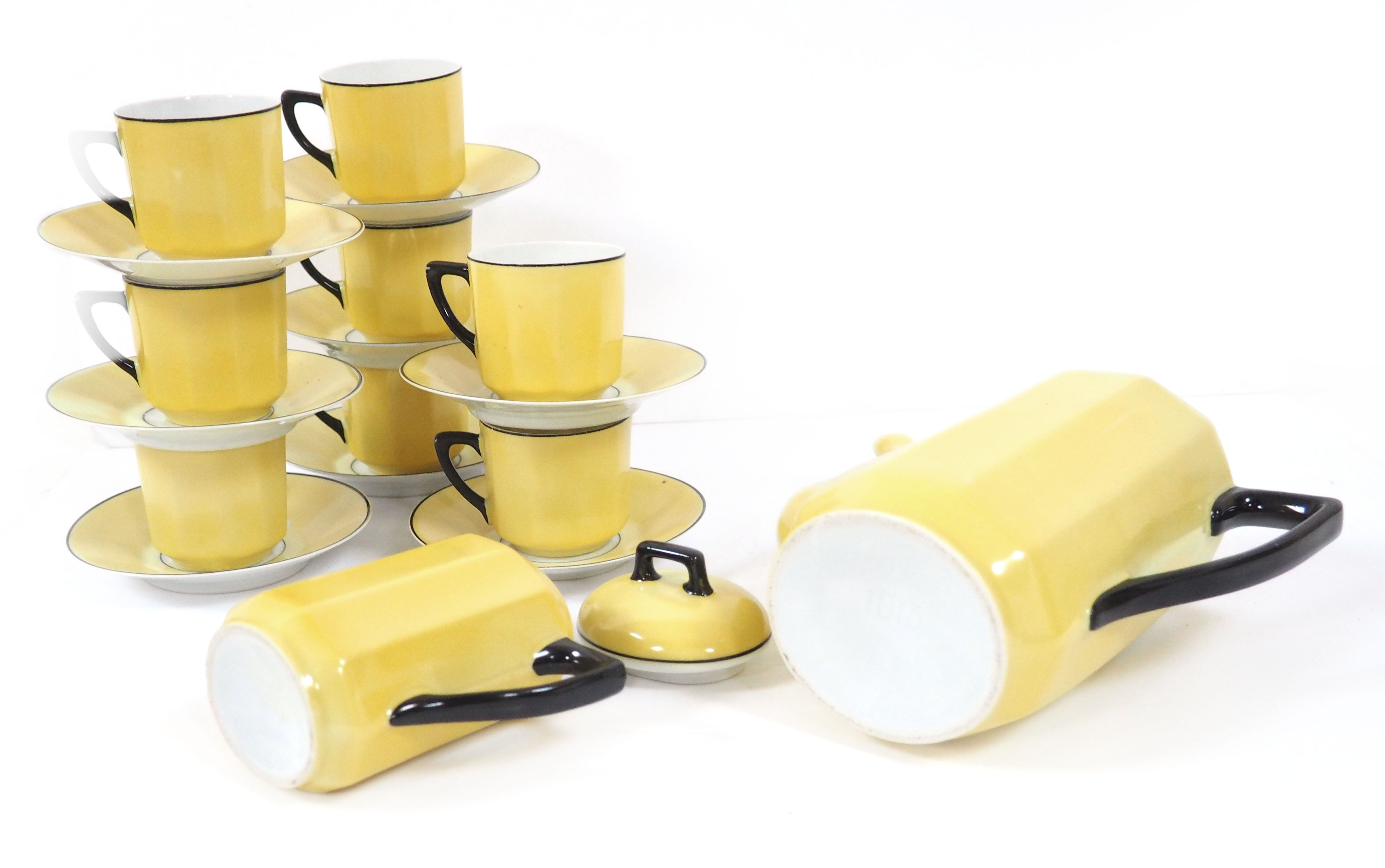 Art deco 8 cup coffee service