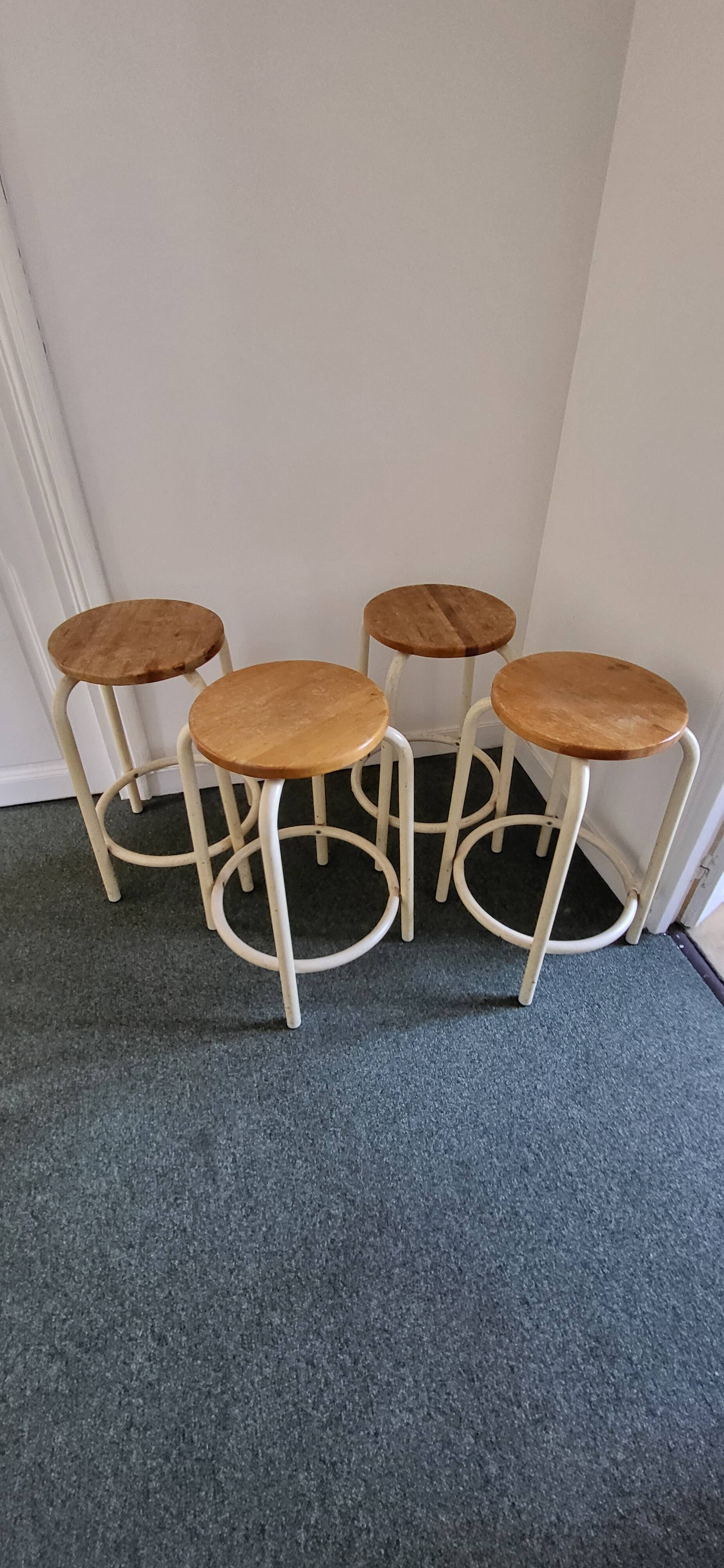 Vintage industrial bar stools