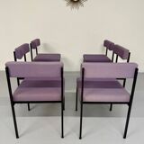 6 anciennes chaises design Dieter Wäckerlin model 101 pour Idealheim 1960