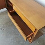 Vintage enfilade, walnut veneer 1970