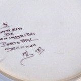 Polychrome ceramic plate Estrela De Conimbriga Portugal