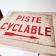 Panneau piste cyclable