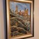Oil painting by Hans Lindén / 1938 / San Gimignano, Italy