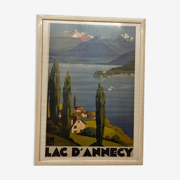 Affiche du lac d'annecy