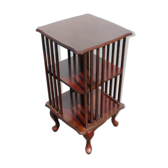 Mahogany revolving bookcase