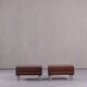 Vintage rosewood nightstands, Denmark, 1970s set of 2