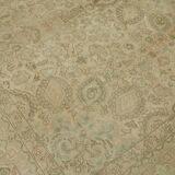 Handmade Oriental Decorative 1980s 245 cm x 349 cm Beige Wool Carpet