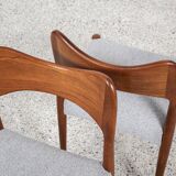 Midcentury set of 4 chairs in teak by Arne Hovmand Olsen for Mogens Kold