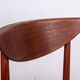 6 Danish chairs in teak and sea rush, model 316 by Peter Hvidt 1960.