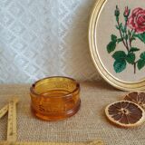 Advertising ashtray Suze amber glass