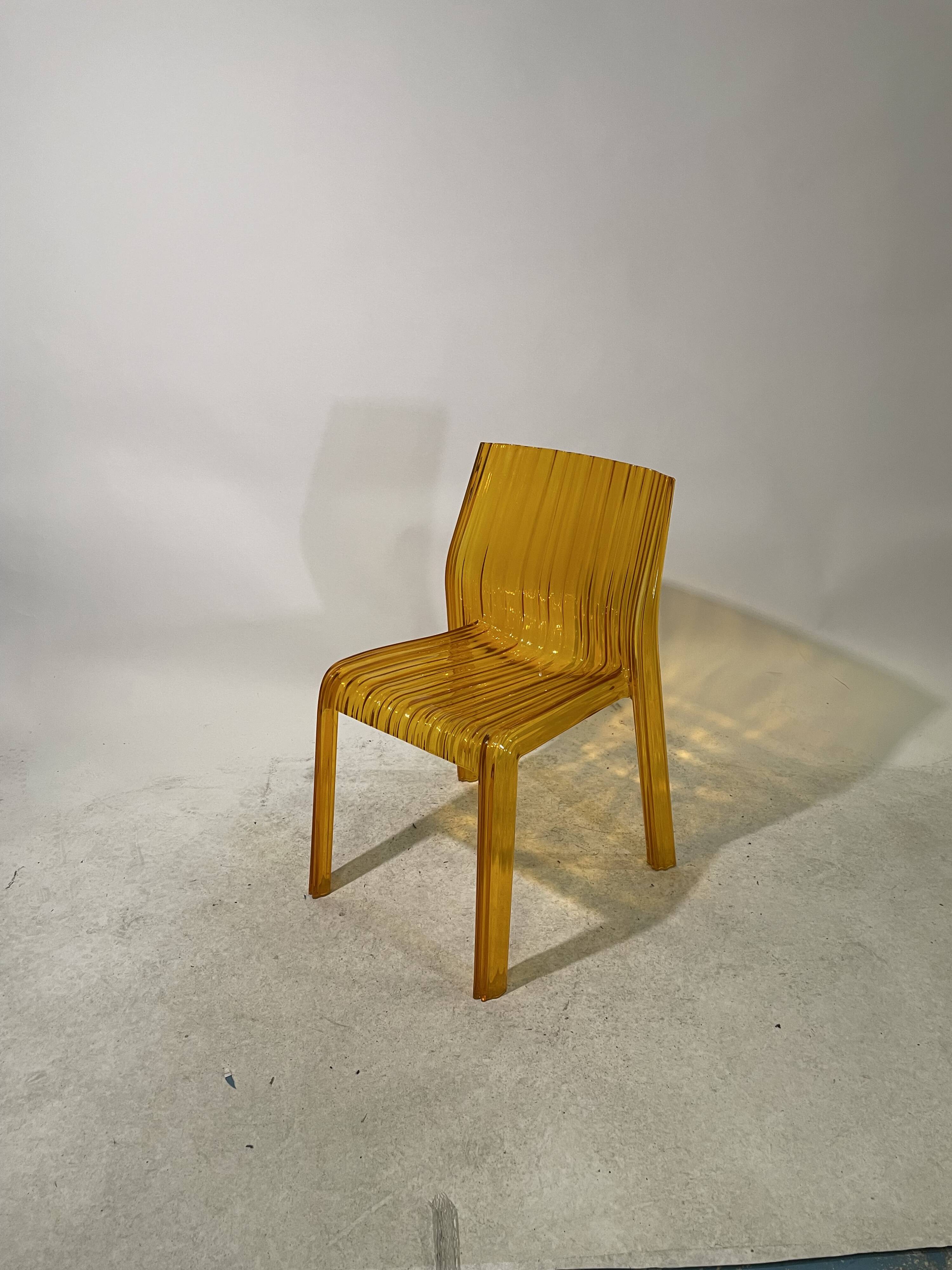 Set of 4 Frilly chairs by Particia Uquiola for Kartell