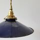 Suspension in blue enamelled sheet metal