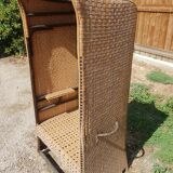 Fauteuil cabine canné années 1900