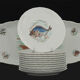 Vintage GL Limoges porcelain fish service