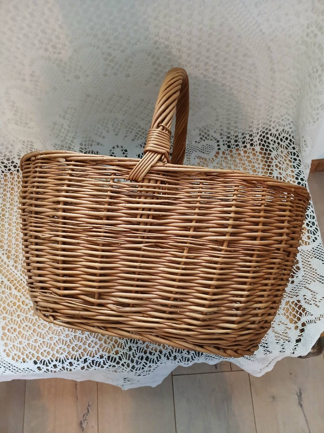 Antique rattan/wicker basket