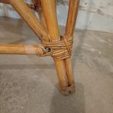 Rattan high chair, bamboo