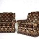 Set of 2 fabric armchairs