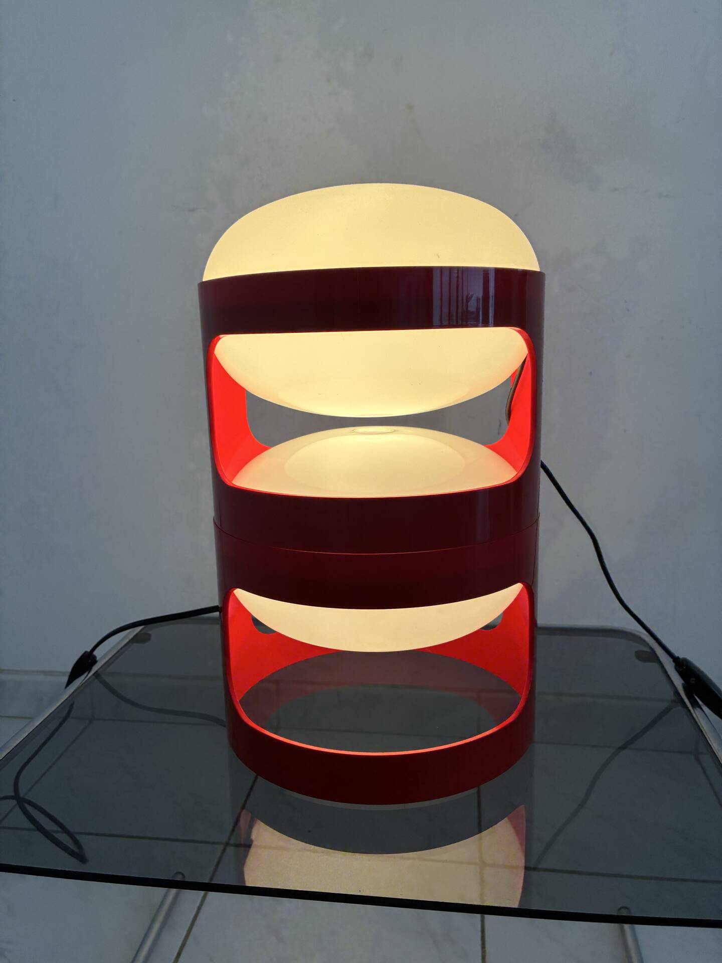 Lampe de table vintage KD28 Joe Colombo ensemble de deux