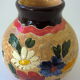 Terracotta vase incised by Jean Clergue in Vallauris