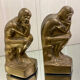 Art Deco bookends pair from Rodin's The Thinker