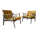 Pair of 60s Scandinavian-style armchairs by Stella
