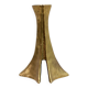 Brutalist bronze candle holder