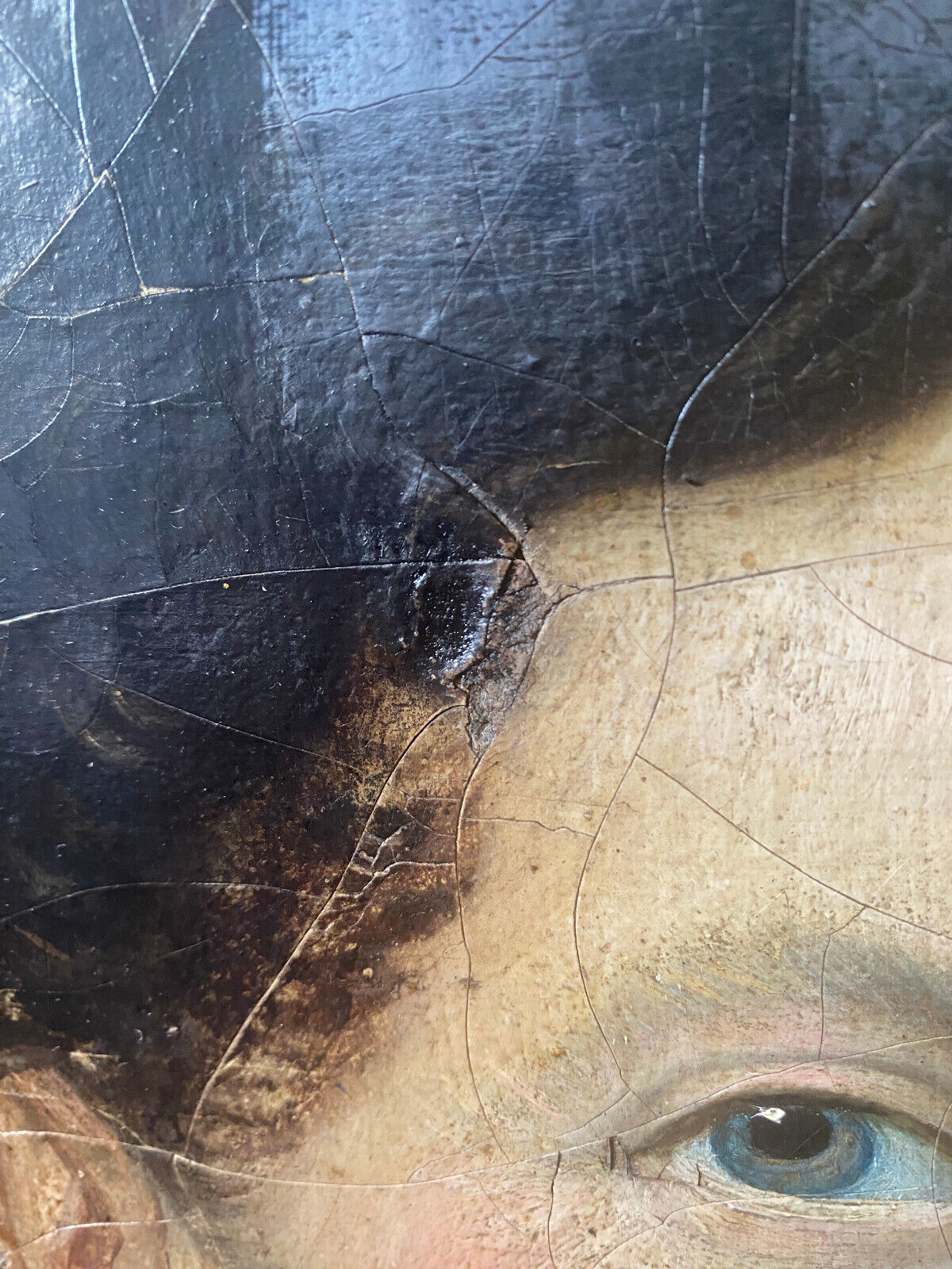 Painting "Portrait of a nobleman with a bow tie" XIX° HST (for restoration)