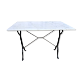 Table bistrot rectangulaire en marbre