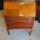 Bureau secretaire vitrine pieds griffes