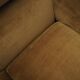 Brown velvet sofa, Italian design, 1970s, manufacturer: Dall'Oca