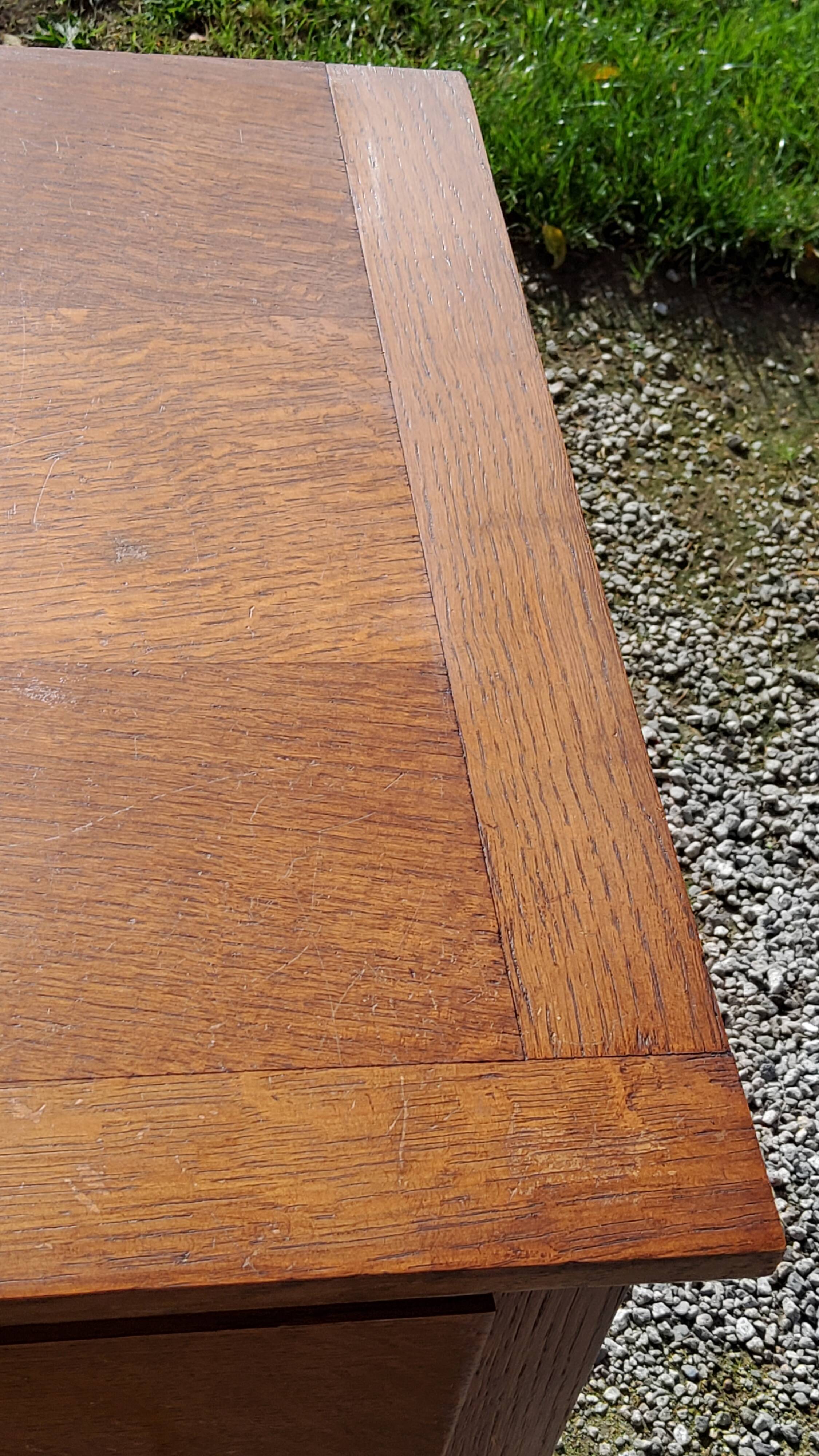 Oak chest of drawers 50s oak feet compass 5 drawers