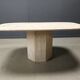 Vintage travertine dining table, 1970s