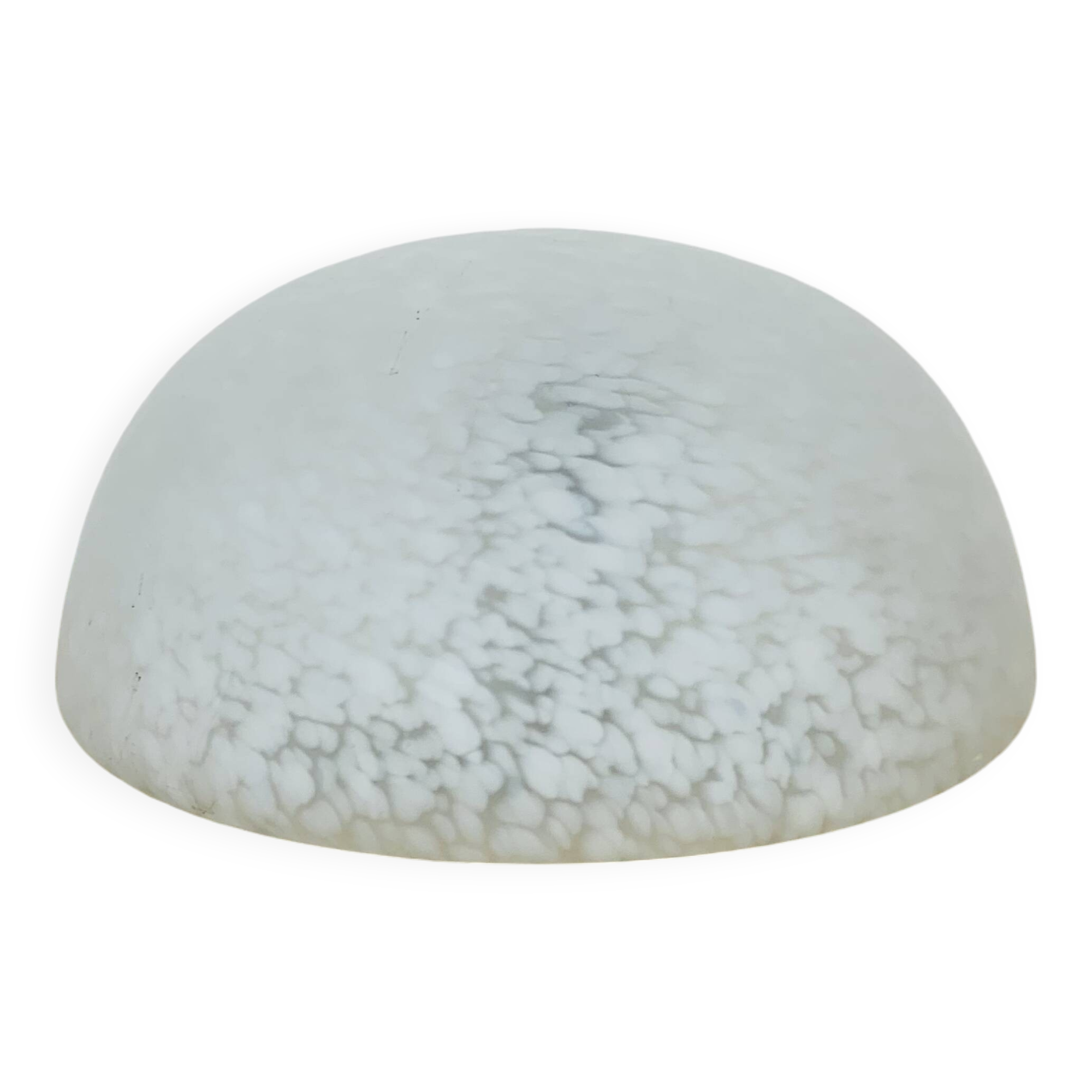 Vintage Vianne speckled glass ball wall light, half sphere
