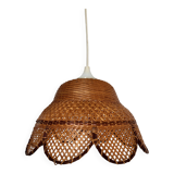 Wicker caning pendant light