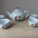 Rare teapot and cups ctc design atlanta usa in earthenware duck model