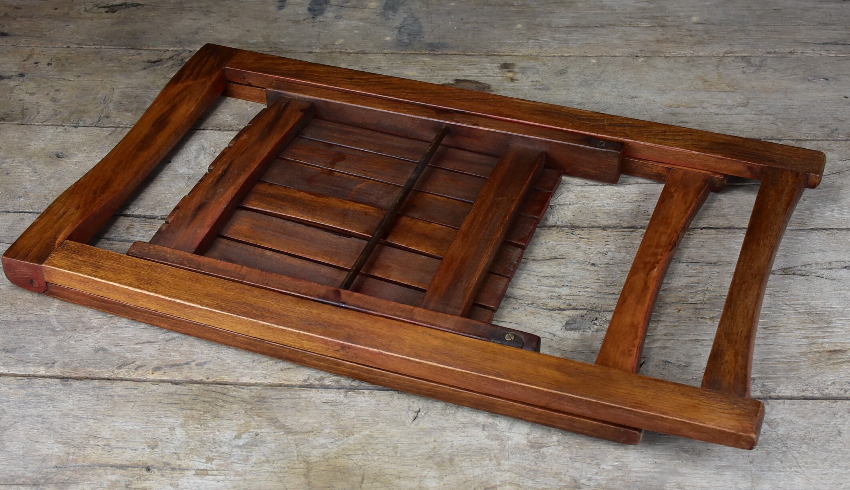 Vintage wood folding chair