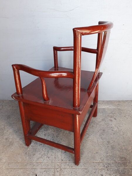 Chinese armchair / Asian solid wood 18th century