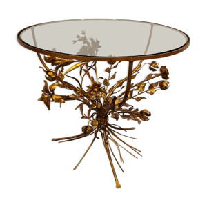 Table fleur de métal