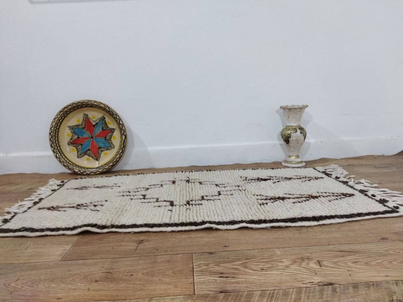 Handcrafted Moroccan Berber Rug 133 X 70 CM