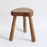 Brutalist stool with heart seat