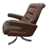 60s leather armchair