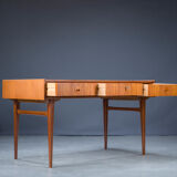 Mid-Century Teak Freestanding Desk from Bartels, 1960s