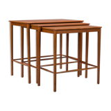 Mid-cenury teak nesting tables by Kai Winding for Poul Jeppesens