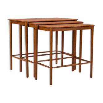 Mid-cenury teak nesting tables by Kai Winding for Poul Jeppesens