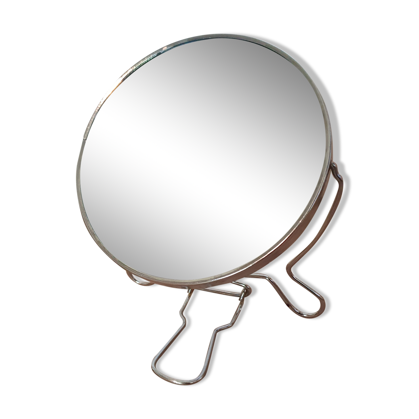 Vintage round barber mirror