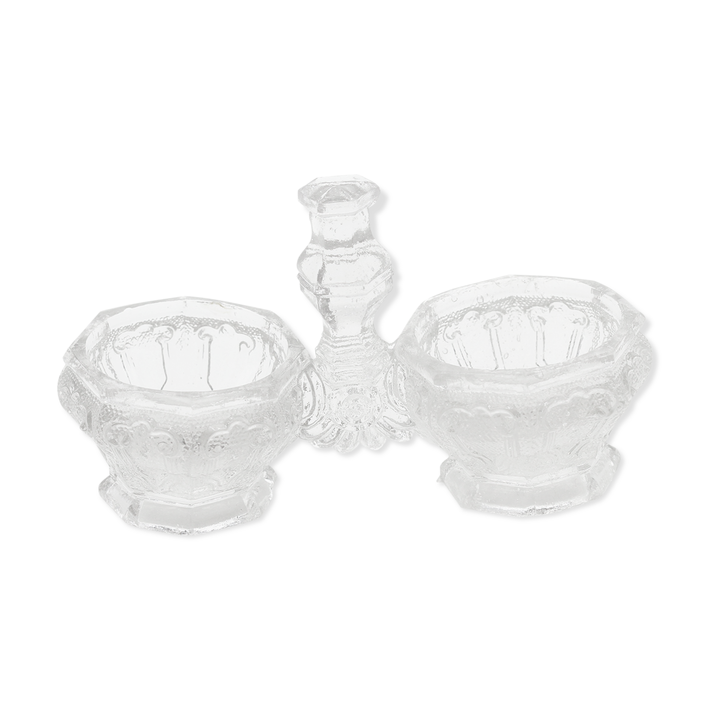 Vintage pressed glass salt shaker