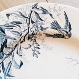 Set of 6 flat plates in Lunéville Earthenware / Colibri