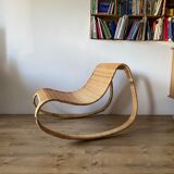 Fauteuil à bascule en rotin James Irvine pour Ikea