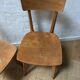 Lot de 4 chaises bistrot années 50